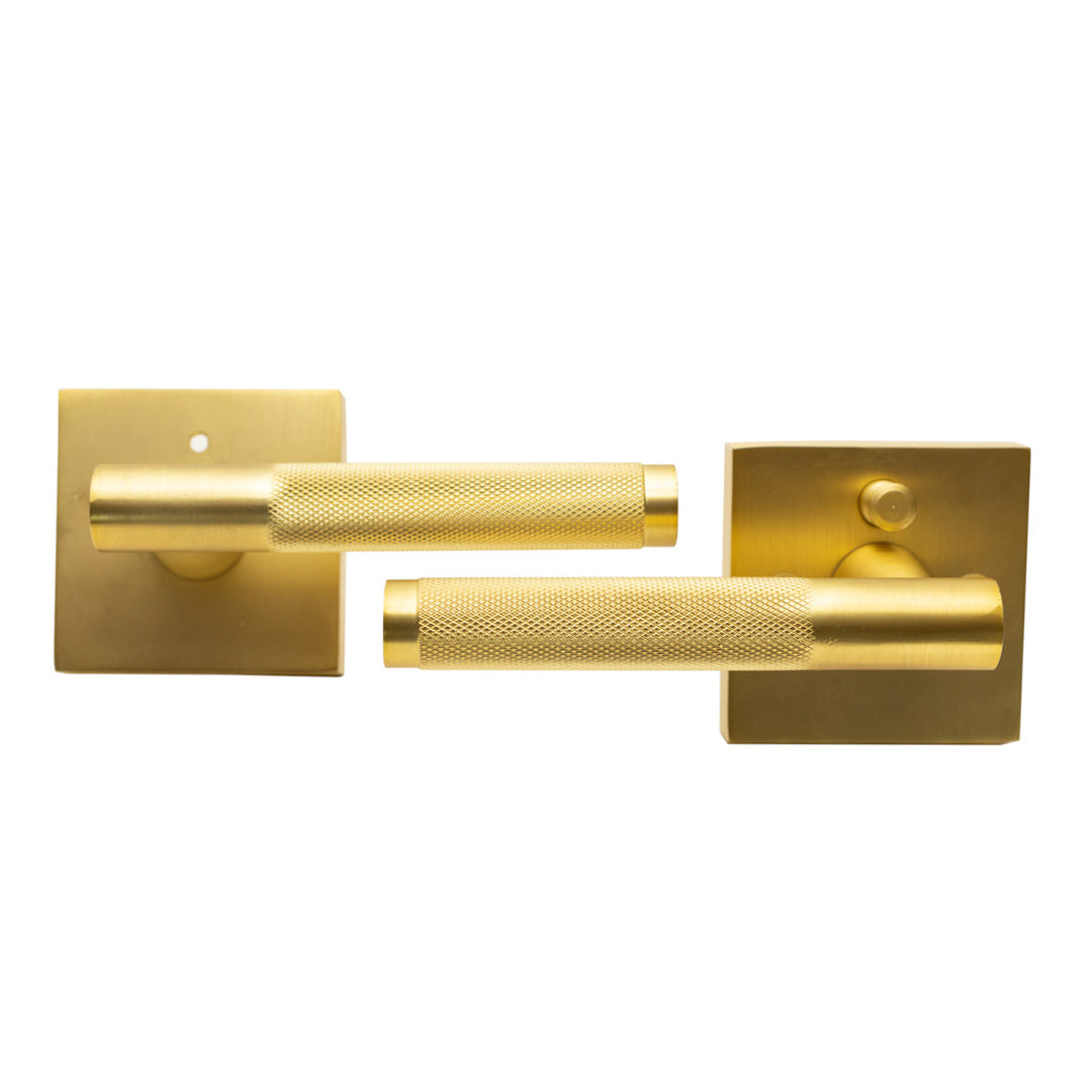 Satin Brass Door Lever